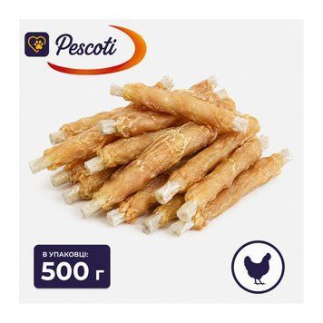 Лакомство Pescoti курица на палочке для собак, 500 г УТ-00002459 &mdash; купить в Вусолап