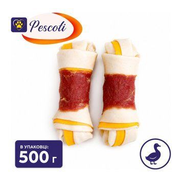 Лакомство Pescoti мясо утки на кости с узлами, 500 г УТ-00002409 &mdash; купить в Вусолап