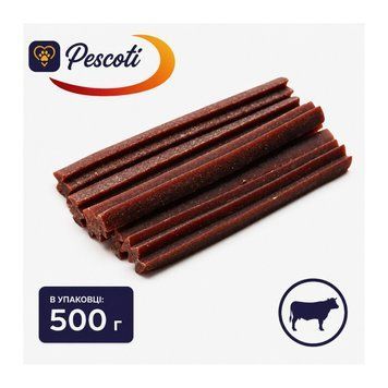 Лакомство Pescoti говяжьи дентальные палочки для собак, 500 г УТ-00002485 &mdash; купить в Вусолап