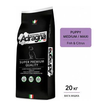 Adragna Breeder Puppy Medium/Maxi Fish & Citrus 20 кг &mdash; монопротеиновый корм для щенков УТ-00004850 &mdash; купить в Вусолап