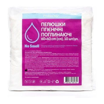 Пелёнки ProbioDay 60x60 см с ароматом лаванды, 10 шт УТ-00002030 &mdash; купить в Вусолап