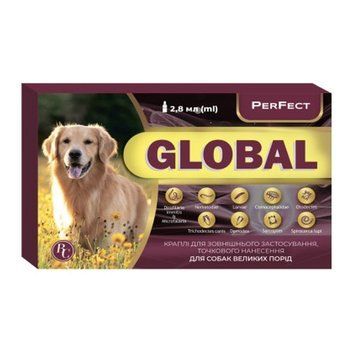 PerFect Global краплі від бліх, кліщів і глистів для собак, 2,8 мл УТ-00001016 &mdash; купити у Вусолап